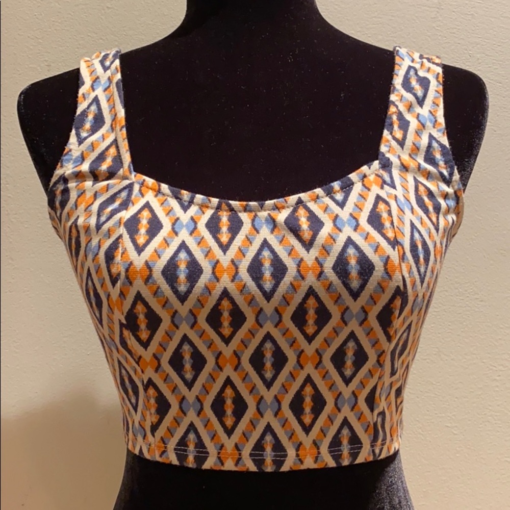 Crop Top with stretch Back